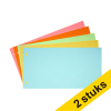 Aanbieding: 2x 123inkt scheidingsstrook 120 x 225 mm assortiment (500 stuks) 302405 - 1