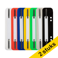 Aanbieding: 2x 123inkt snelhechterstrips 6 en 8 cm met perforatie assortiment (250 stuks)