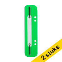 Aanbieding: 2x 123inkt snelhechterstrips 6 en 8 cm met perforatie groen (100 stuks) 202143
