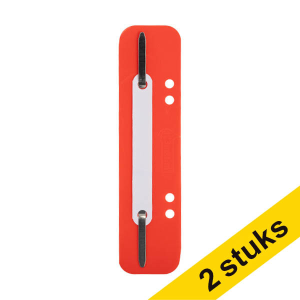 Aanbieding: 2x 123inkt snelhechterstrips 6 en 8 cm met perforatie rood (100 stuks) 202142 - 1