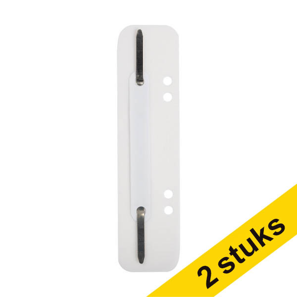 Aanbieding: 2x 123inkt snelhechterstrips 6 en 8 cm met perforatie wit (100 stuks) 202145 - 1