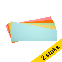 Aanbieding: 2x 123inkt trapezium scheidingsstrook 240 x 105 / 60 mm assortiment (500 stuks) 302404