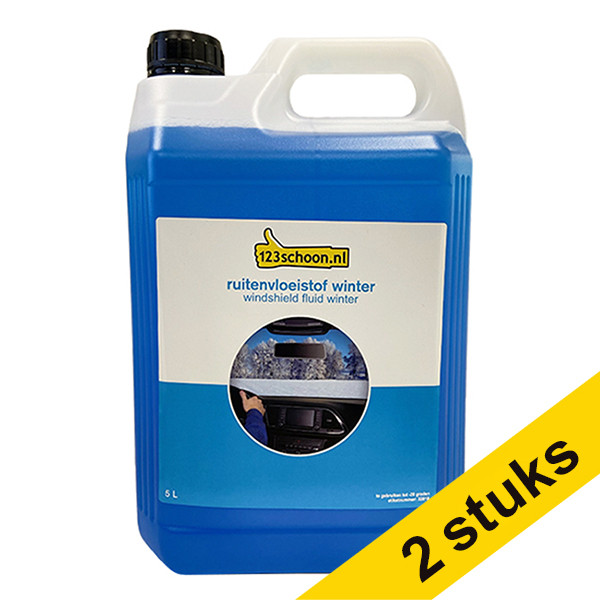 Aanbieding: 2x 123schoon ruitenwisservloeistof -20 winter/zomer (5 liter) SDR06066 - 1