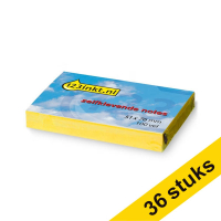 Aanbieding: 36x 123inkt zelfklevende notes geel 51 x 76 mm