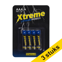 Aanbieding: 3x 123accu Xtreme Power FR03 AAA batterij (4 stuks)