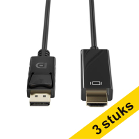Aanbieding: 3x 123inkt DisplayPort naar HDMI kabel (2 meter)