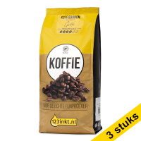 Aanbieding: 3x 123inkt Gold medium roast koffiebonen 500 g