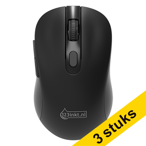 Aanbieding: 3x 123inkt MW200 draadloze muis 340019 - 1