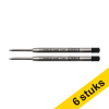 Aanbieding: 3x 123inkt balpen navulling medium zwart (6 stuks) 302738 - 1
