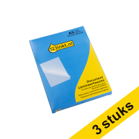 Aanbieding: 3x 123inkt document lamineerhoes A5 glanzend 2x80 micron (100 stuks) 302930