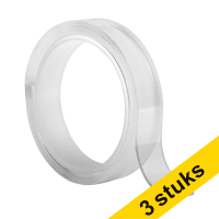 Aanbieding: 3x 123inkt dubbelzijdige nano tape 20 mm x 1 m  302157