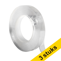 Aanbieding: 3x 123inkt dubbelzijdige nano tape 20 mm x 5 m  302159