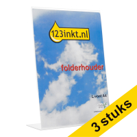 Aanbieding: 3x 123inkt folderhouder L-voet A4