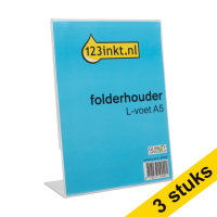 Aanbieding: 3x 123inkt folderhouder L-voet A5  301562