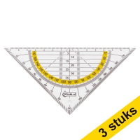 Aanbieding: 3x 123inkt geodriehoek (16 cm)