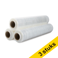 Aanbieding: 3x 123inkt handwikkelfolie transparant (50 cm x 300 m)