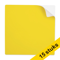 Aanbieding: 3x 123inkt herbruikbare sticky notes 10 x 10 cm geel (5 stuks)