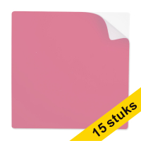 Aanbieding: 3x 123inkt herbruikbare sticky notes 10 x 10 cm roze (5 stuks)