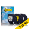 Aanbieding: 3x 123inkt huismerk vervangt Dymo Letratag 12 mm tape multipack (wit, transparant en geel)