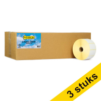 Aanbieding: 3x 123inkt huismerk vervangt Zebra Z-Select 2000D verwijderbaar label (800262-127) 57 x 32 mm (12 rollen) 650720