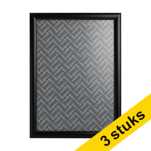 Aanbieding: 3x 123inkt kliklijst met zwarte aluminium kader A3 302555 - 1
