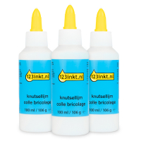 Aanbieding: 3x 123inkt knutsellijm flacon (100 ml)  301062