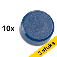 Aanbieding: 3x 123inkt magneten 15 mm blauw (10 stuks)