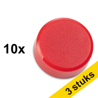 Aanbieding: 3x 123inkt magneten 15 mm rood (10 stuks)