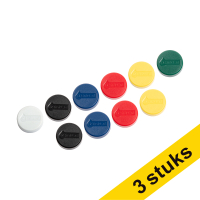 Aanbieding: 3x 123inkt magneten 30 mm assorti (10 stuks)