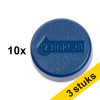 Aanbieding: 3x 123inkt magneten 30 mm blauw (10 stuks) 301297 - 1