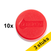 Aanbieding: 3x 123inkt magneten 30 mm rood (10 stuks) 301298 - 1
