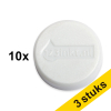 Aanbieding: 3x 123inkt magneten 30 mm wit (10 stuks) 301301 - 1