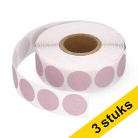 Aanbieding: 3x 123inkt markeringspunten Ø 18 mm lila (1.000 etiketten op rol) 035239