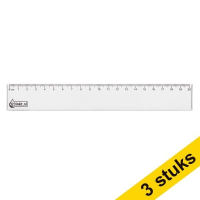 Aanbieding: 3x 123inkt meetlat plastic (20 cm)