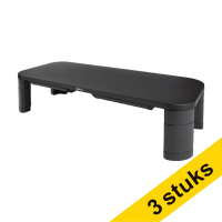 Aanbieding: 3x 123inkt monitorstandaard extra breed zwart