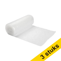 Aanbieding: 3x 123inkt noppenfolie transparant (40 cm x 10 m) 303152