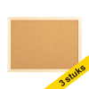 Aanbieding: 3x 123inkt prikbord met houten frame 40 x 30 cm 302243 - 1