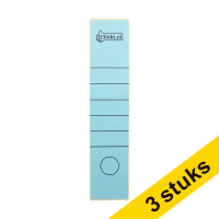 Aanbieding: 3x 123inkt rugetiketten 61 x 285 mm zelfklevend breed blauw (10 stuks)