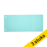 Aanbieding: 3x 123inkt scheidingsstrook 105 x 240 mm blauw (100 stuks) 302380