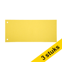 Aanbieding: 3x 123inkt scheidingsstrook 105 x 240 mm geel (100 stuks) 302381