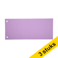 Aanbieding: 3x 123inkt scheidingsstrook 105 x 240 mm paars (100 stuks)
