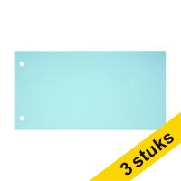 Aanbieding: 3x 123inkt scheidingsstrook 120 x 225 mm blauw (100 stuks) 302388