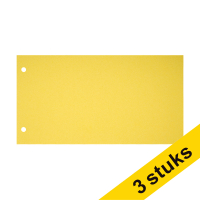 Aanbieding: 3x 123inkt scheidingsstrook 120 x 225 mm geel (100 stuks) 302389