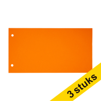 Aanbieding: 3x 123inkt scheidingsstrook 120 x 225 mm oranje (100 stuks) 302392