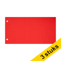 Aanbieding: 3x 123inkt scheidingsstrook 120 x 225 mm rood (100 stuks)
