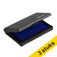 Aanbieding: 3x 123inkt stempelkussen blauw