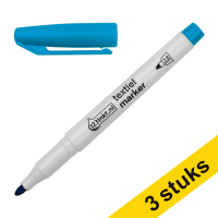 Aanbieding: 3x 123inkt textielmarker pastelblauw (1 - 3 mm rond)