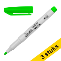 Aanbieding: 3x 123inkt textielmarker pastelgroen (1 - 3 mm rond)