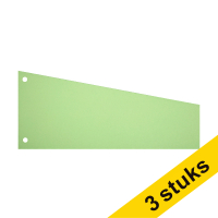 Aanbieding: 3x 123inkt trapezium scheidingsstrook 240 x 105 / 60 mm groen (100 stuks)