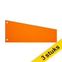 Aanbieding: 3x 123inkt trapezium scheidingsstrook 240 x 105 / 60 mm oranje (100 stuks)